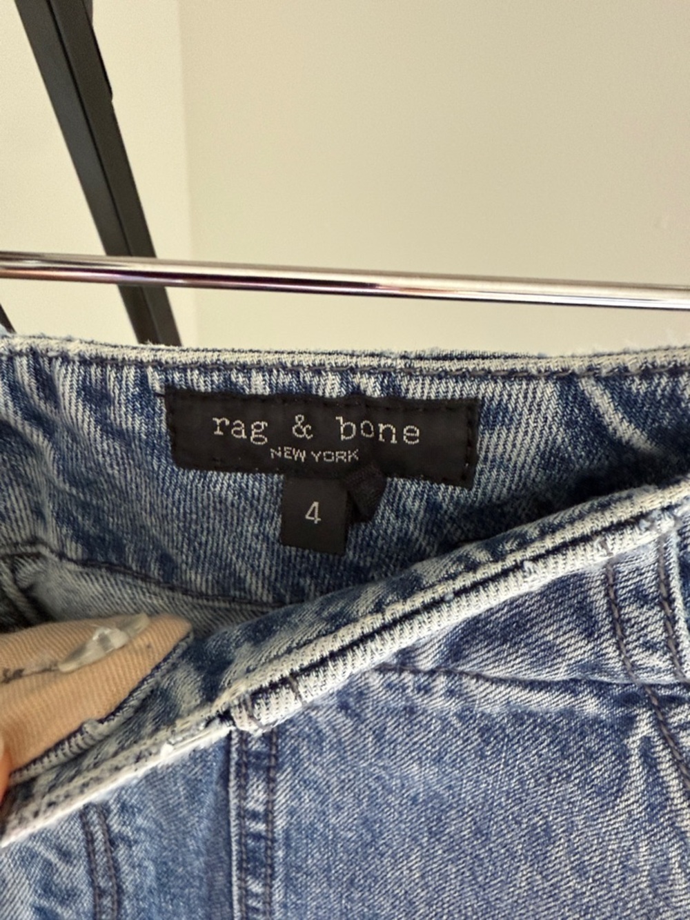 rag & bone Leyton Straight Leg Jeans relaxed fit denim - Picture 9 of 11